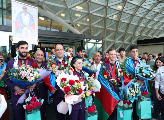 Paris-2024 Yay Paralimpiya Oyunlarında medal qazanan idmançılarımız Vətənə qayıdıblar&nbsp;